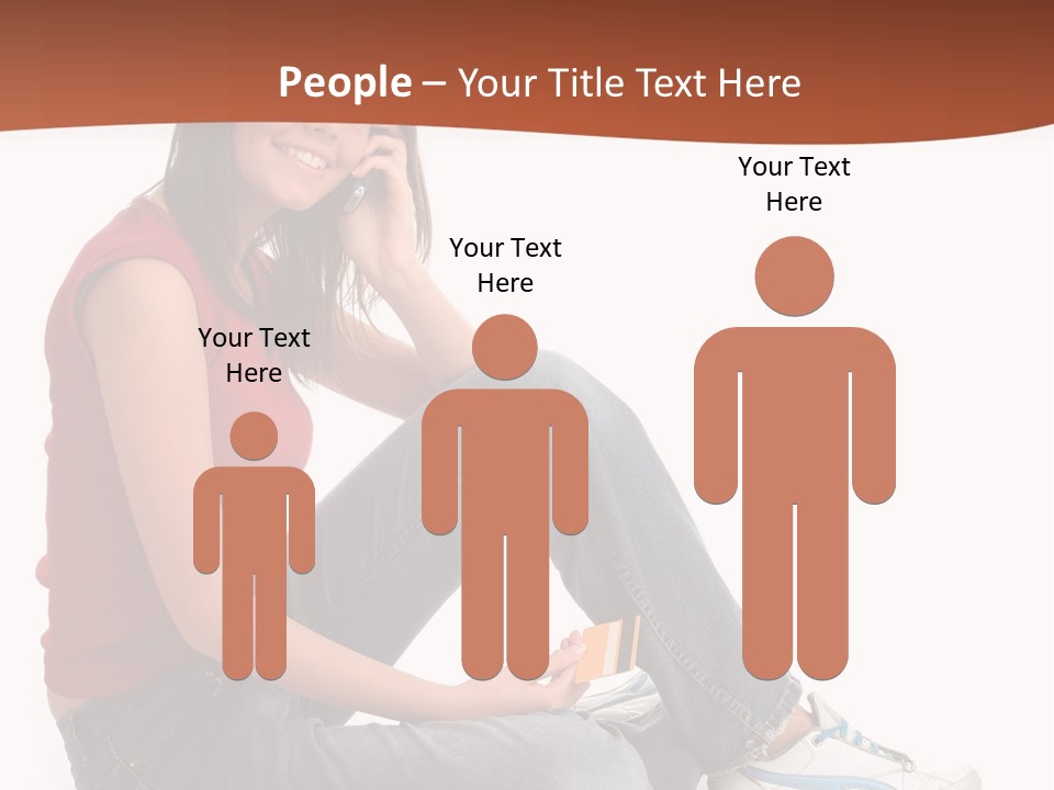 Phone Hold Object PowerPoint Template