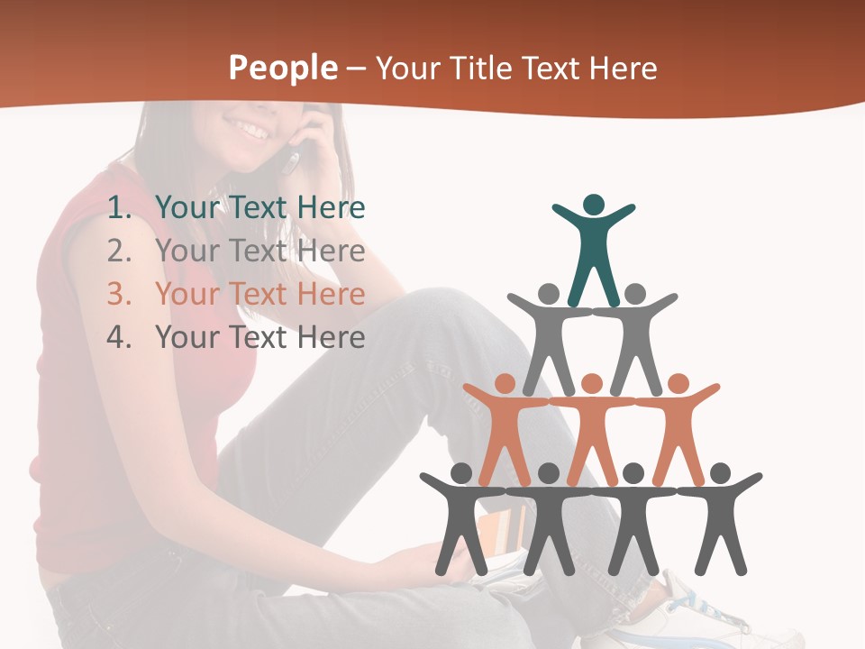 Phone Hold Object PowerPoint Template