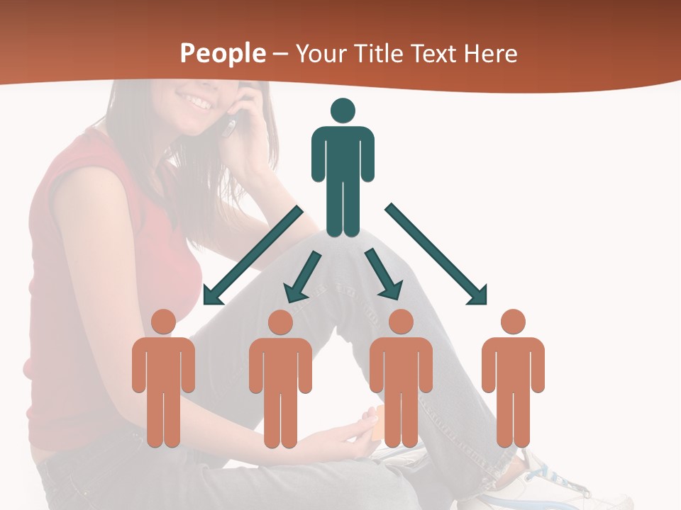 Phone Hold Object PowerPoint Template