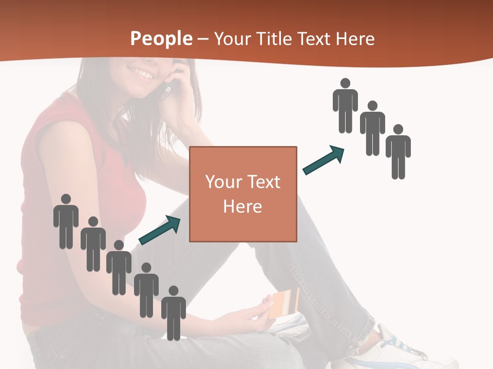 Phone Hold Object PowerPoint Template