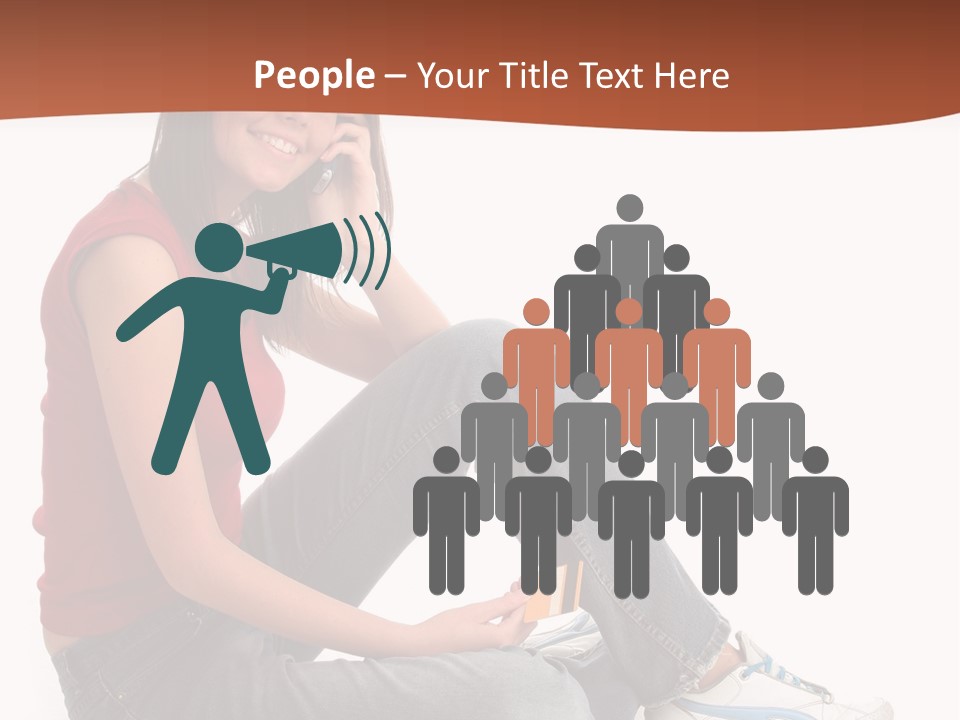 Phone Hold Object PowerPoint Template