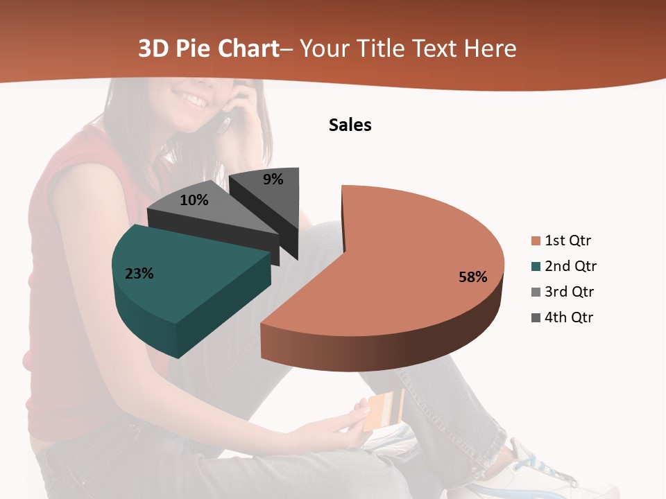Phone Hold Object PowerPoint Template