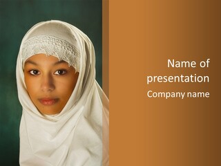 Veil White Mysterious PowerPoint Template
