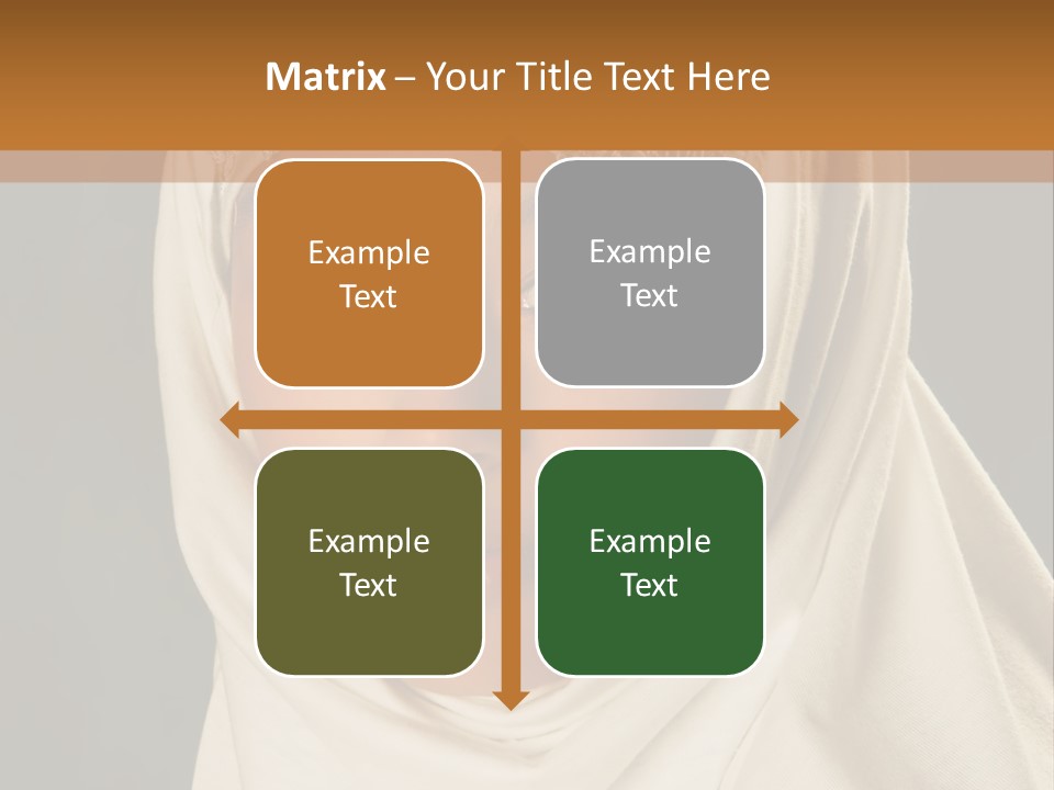 Veil White Mysterious PowerPoint Template