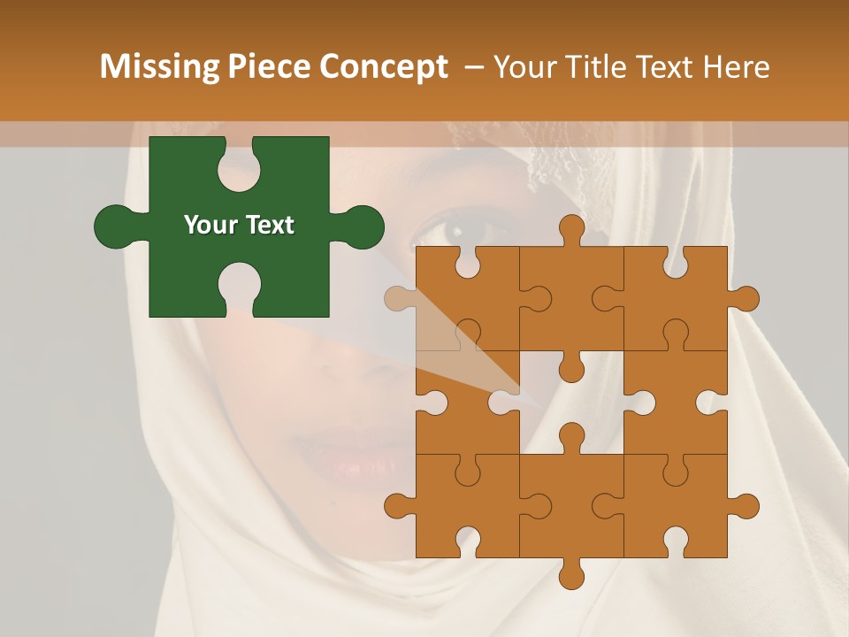 Veil White Mysterious PowerPoint Template