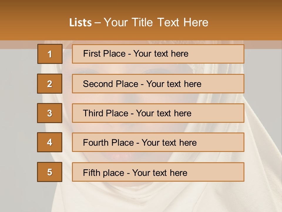 Veil White Mysterious PowerPoint Template