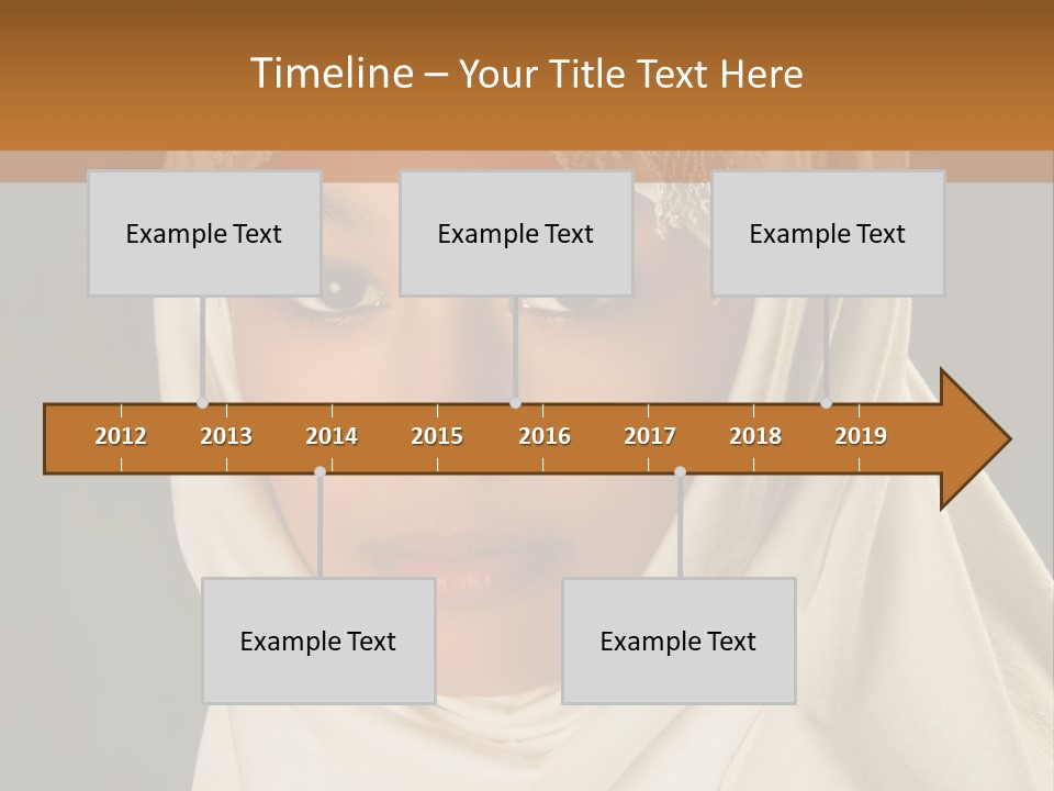 Veil White Mysterious PowerPoint Template
