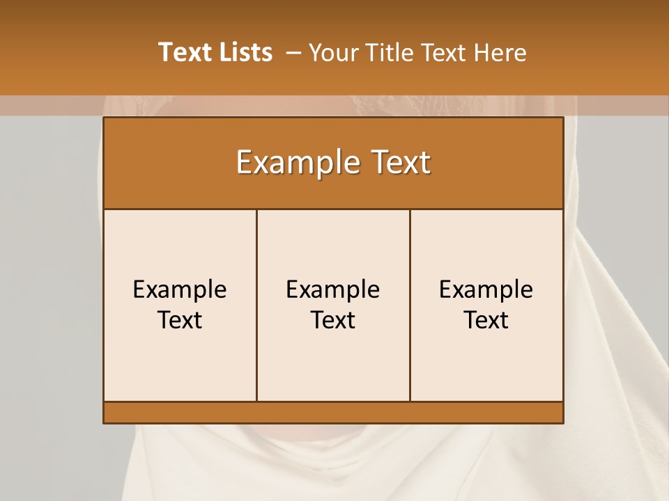 Veil White Mysterious PowerPoint Template