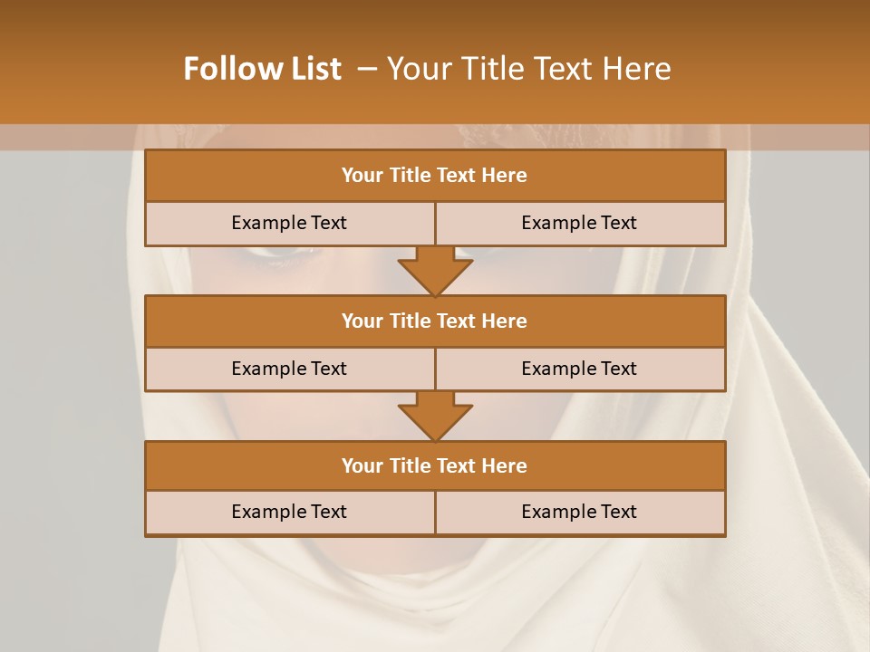 Veil White Mysterious PowerPoint Template