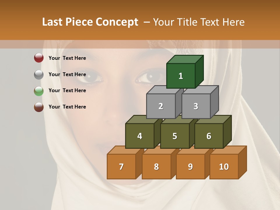 Veil White Mysterious PowerPoint Template