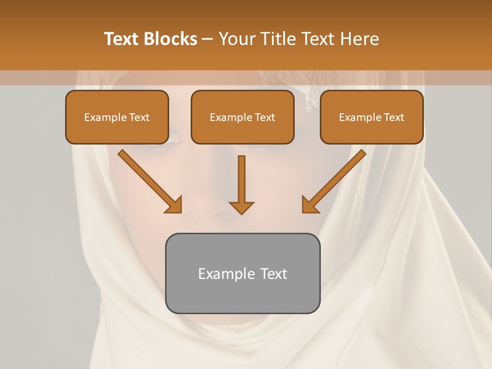 Veil White Mysterious PowerPoint Template