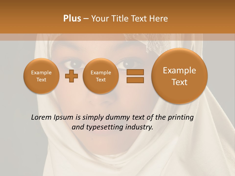 Veil White Mysterious PowerPoint Template