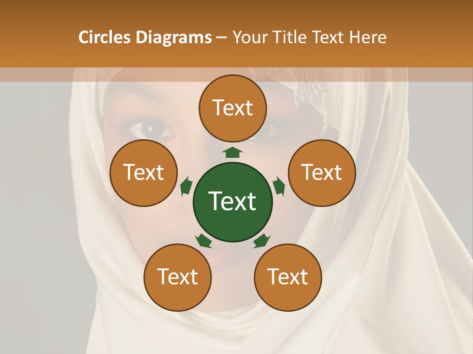 Veil White Mysterious PowerPoint Template