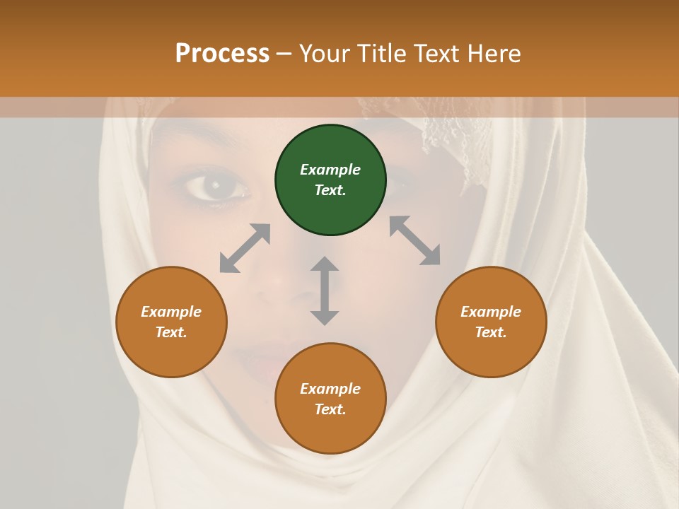 Veil White Mysterious PowerPoint Template