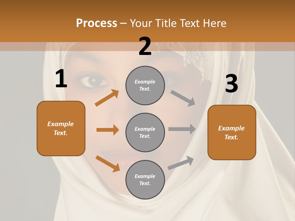 Veil White Mysterious PowerPoint Template