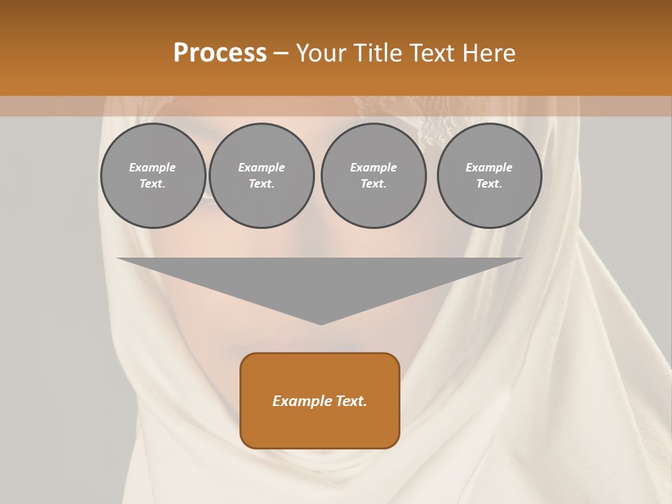 Veil White Mysterious PowerPoint Template