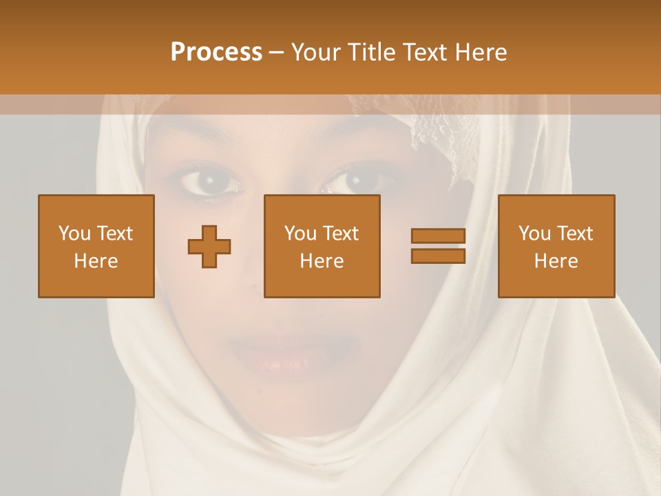 Veil White Mysterious PowerPoint Template