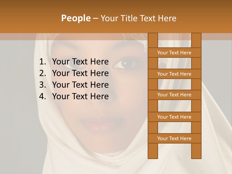 Veil White Mysterious PowerPoint Template