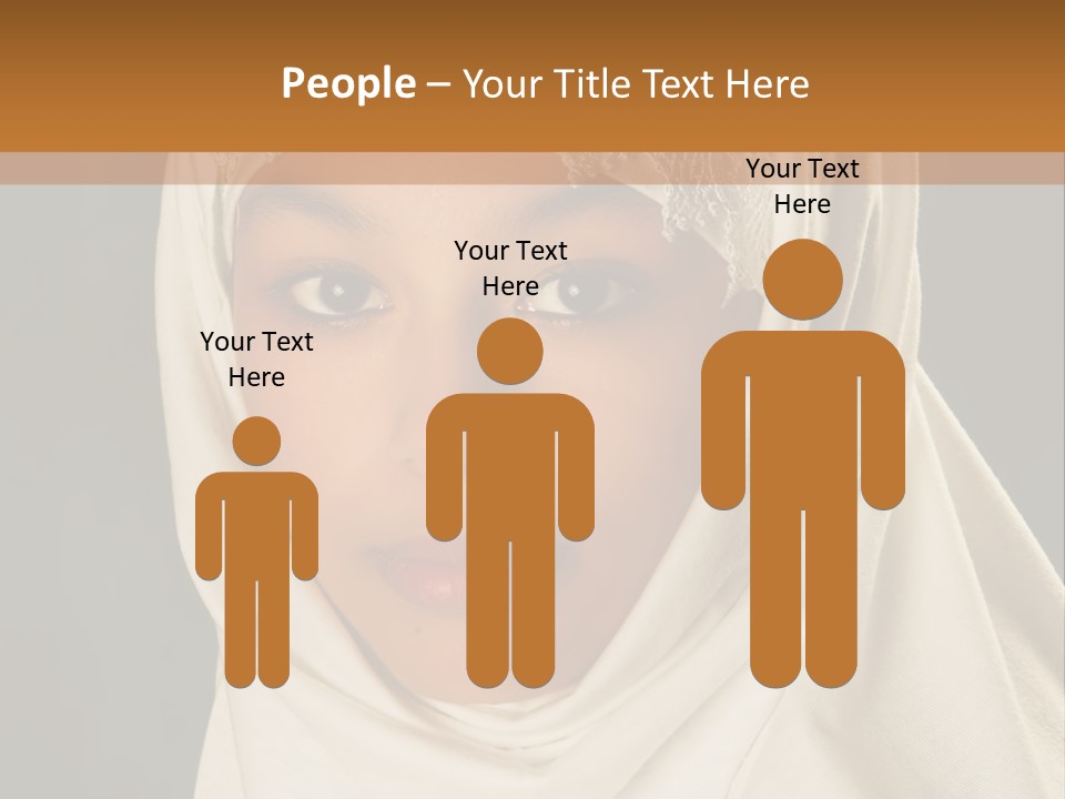 Veil White Mysterious PowerPoint Template