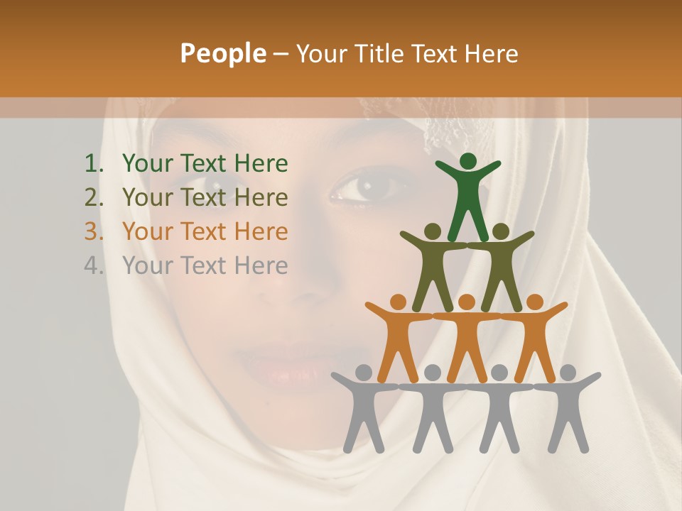 Veil White Mysterious PowerPoint Template