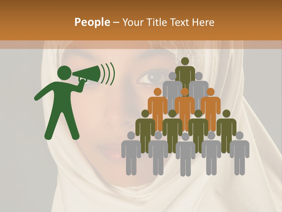 Veil White Mysterious PowerPoint Template