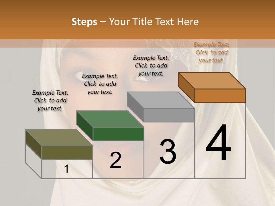 Veil White Mysterious PowerPoint Template