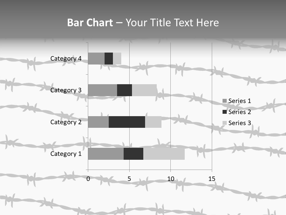 Wall P O W Barbed Wire PowerPoint Template