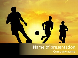 Competition Football Foot PowerPoint Template