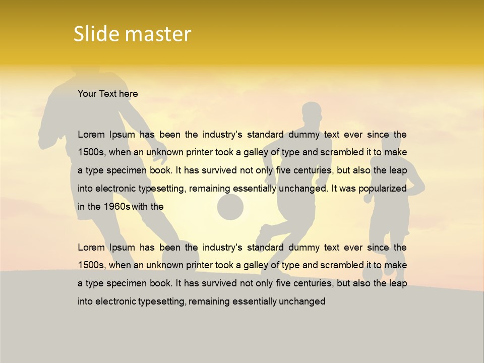 Competition Football Foot PowerPoint Template