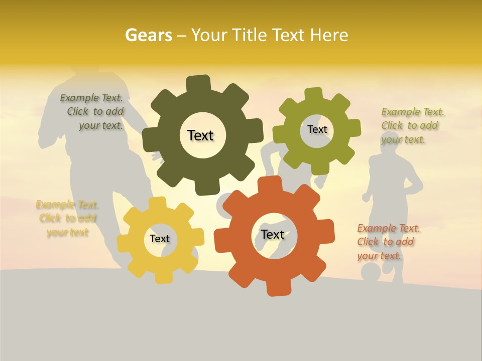 Competition Football Foot PowerPoint Template