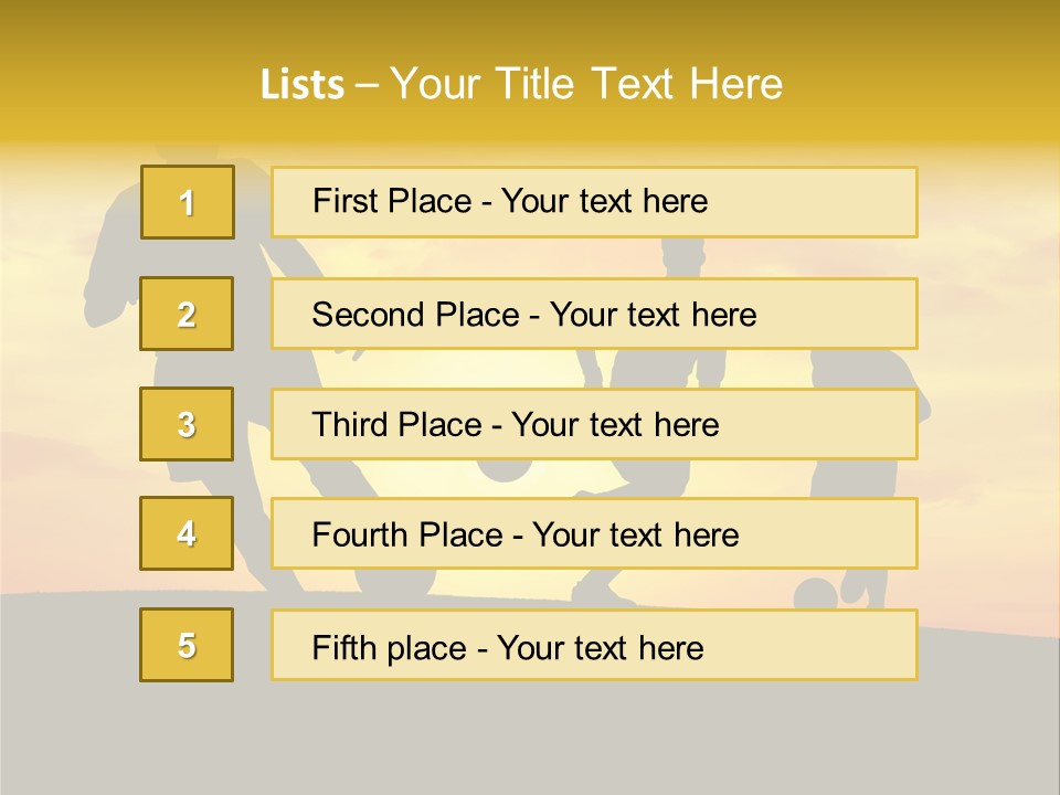 Competition Football Foot PowerPoint Template