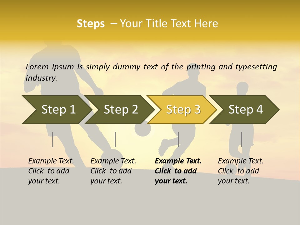 Competition Football Foot PowerPoint Template