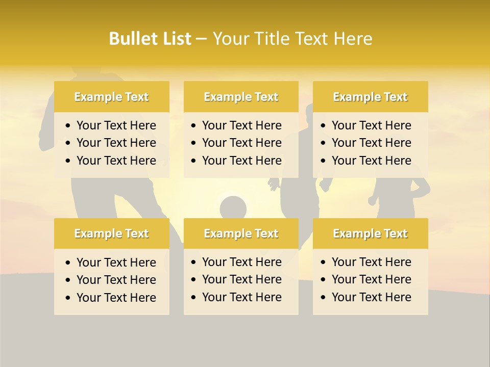Competition Football Foot PowerPoint Template