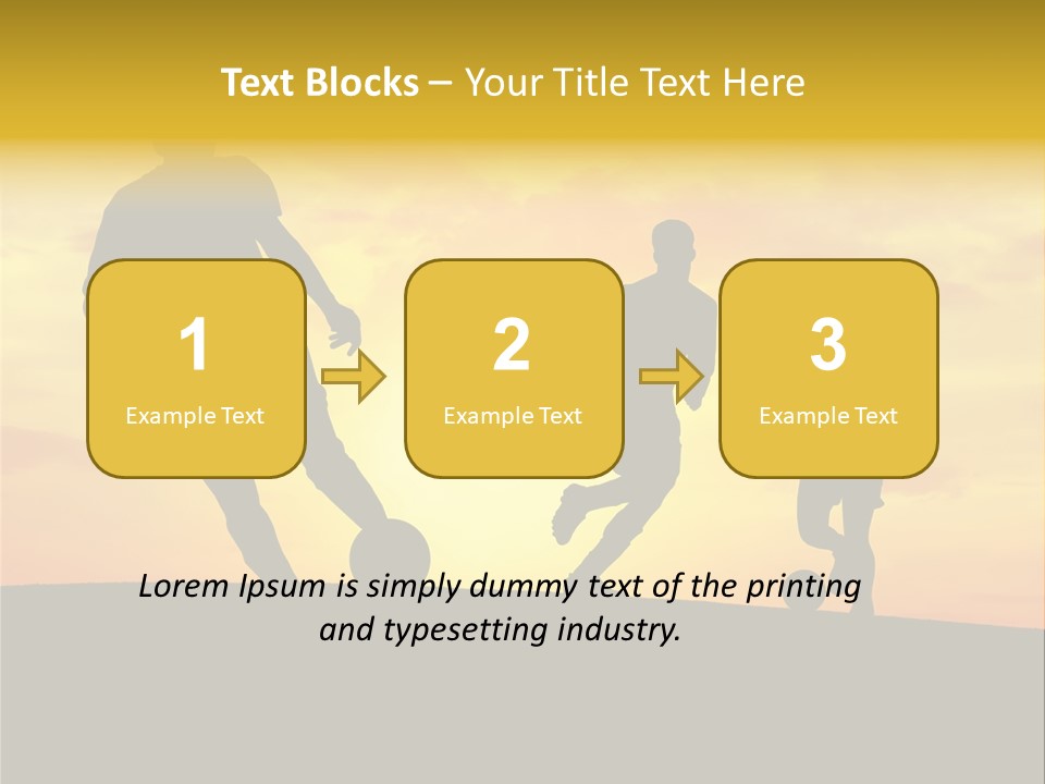 Competition Football Foot PowerPoint Template