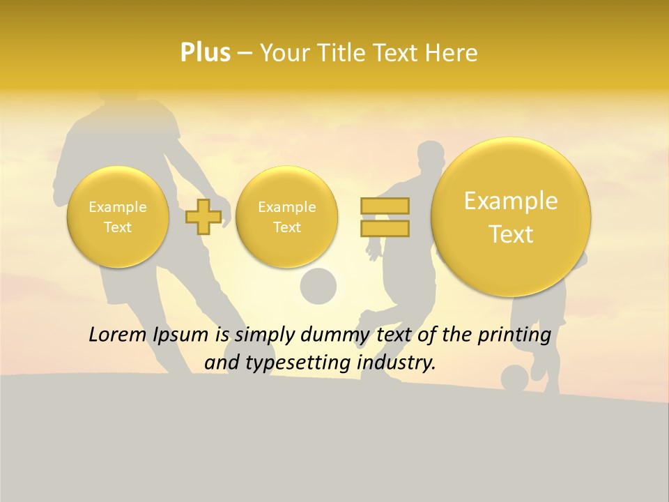 Competition Football Foot PowerPoint Template