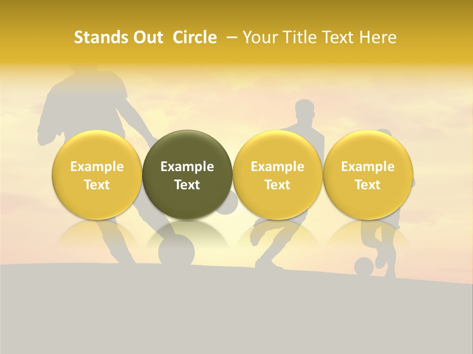 Competition Football Foot PowerPoint Template