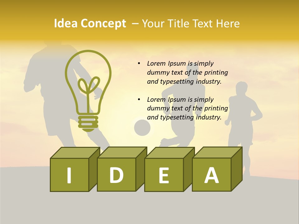 Competition Football Foot PowerPoint Template