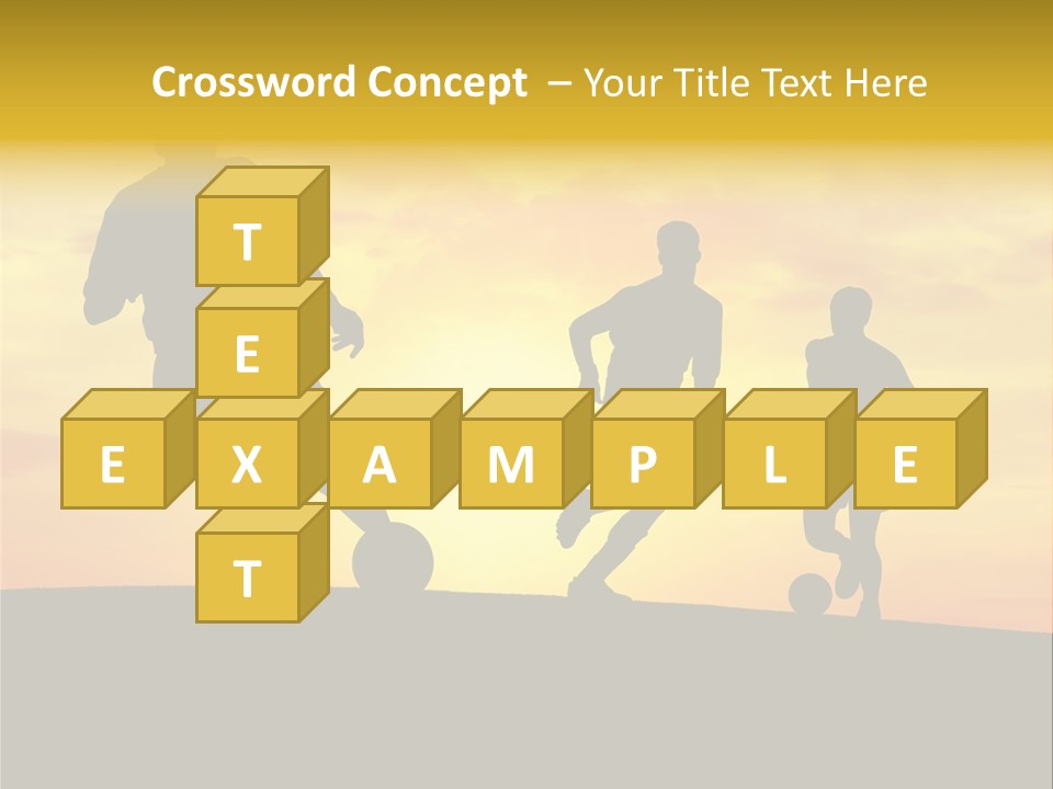 Competition Football Foot PowerPoint Template