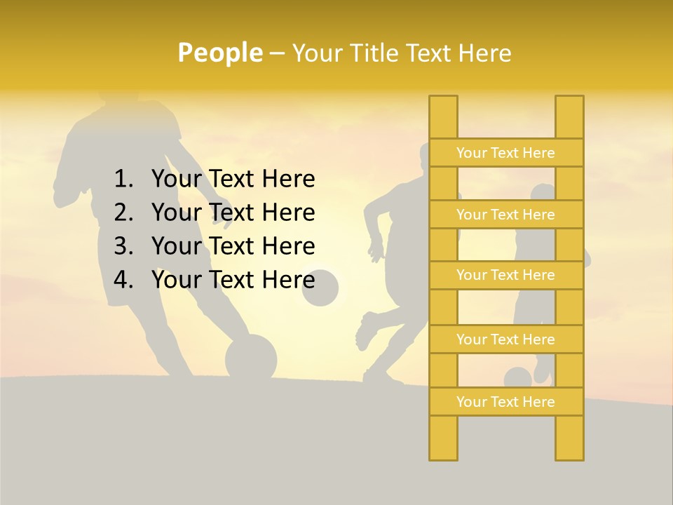 Competition Football Foot PowerPoint Template