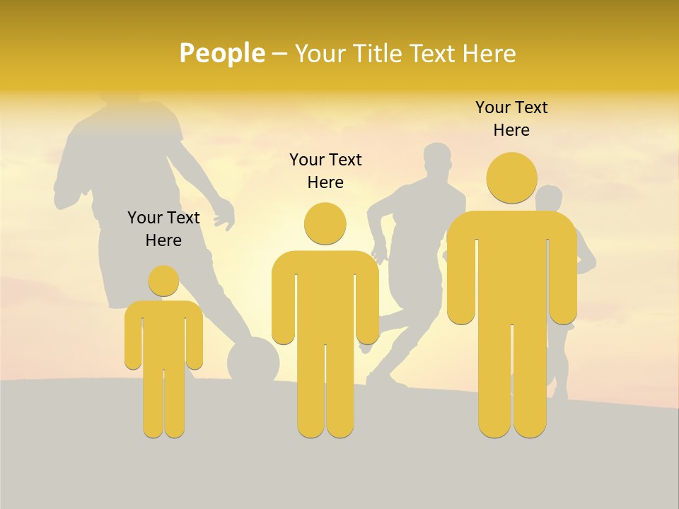 Competition Football Foot PowerPoint Template