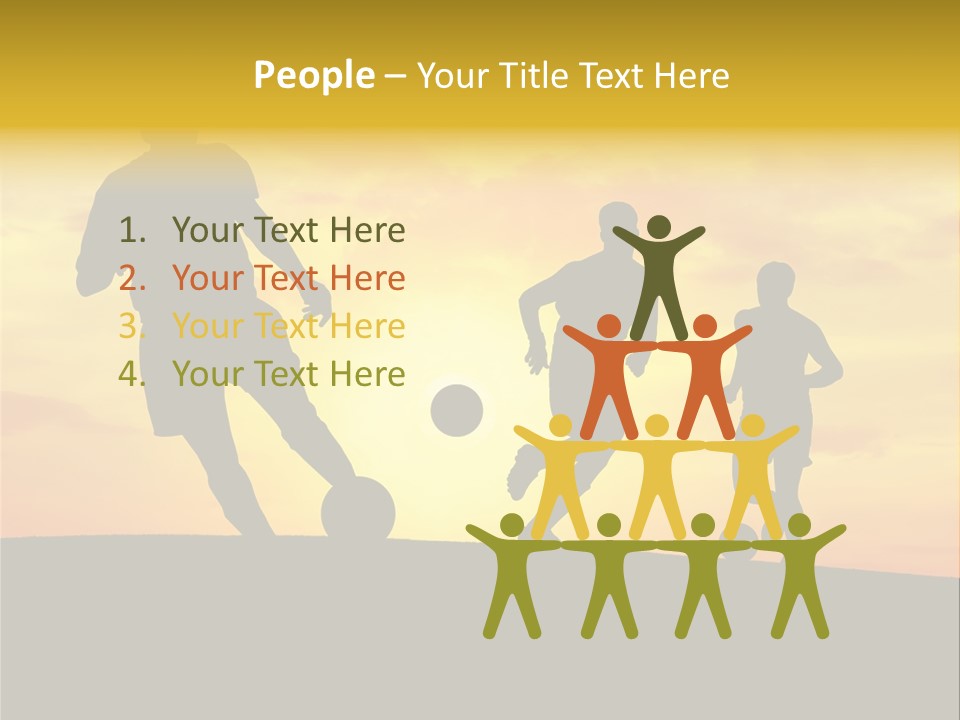 Competition Football Foot PowerPoint Template