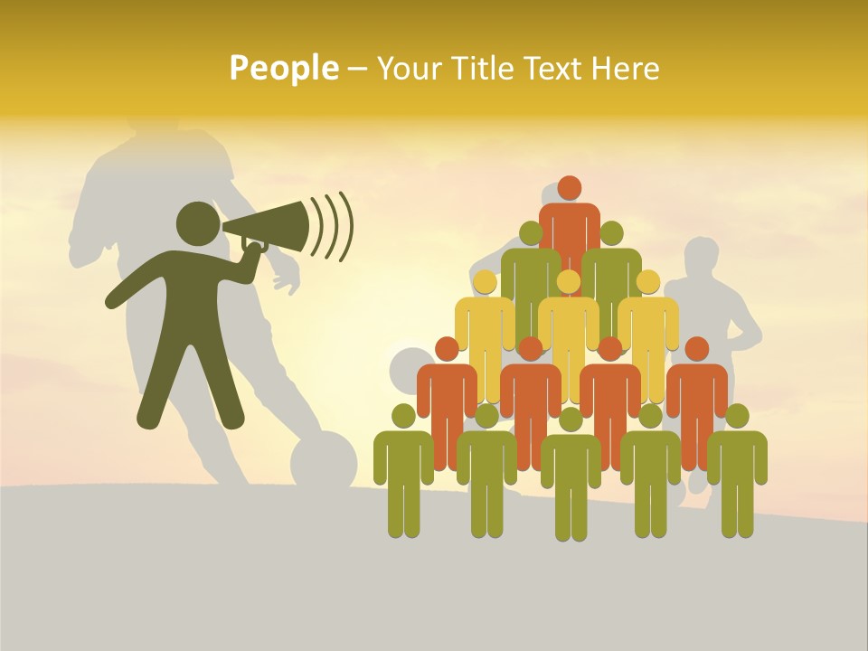 Competition Football Foot PowerPoint Template