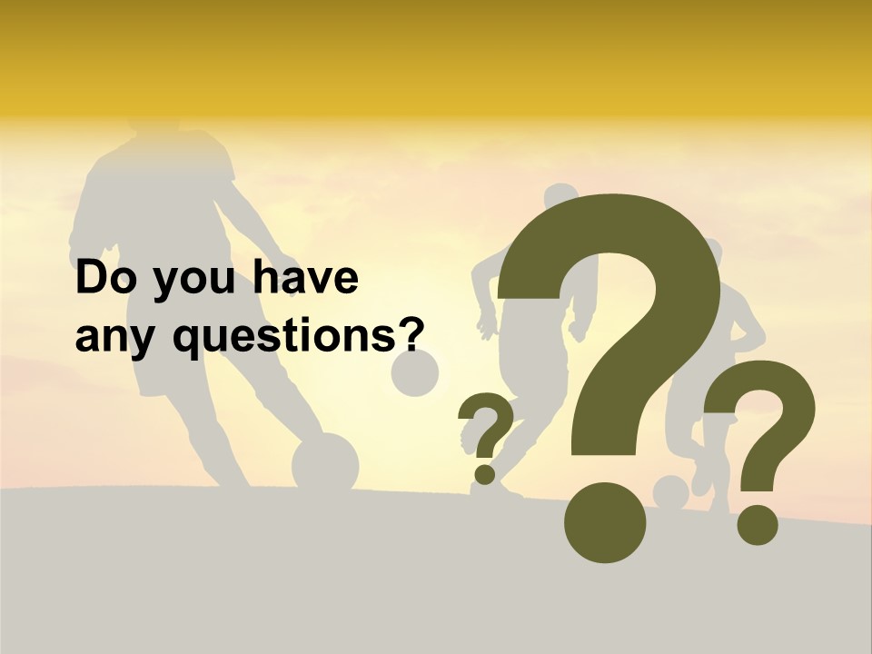 Competition Football Foot PowerPoint Template