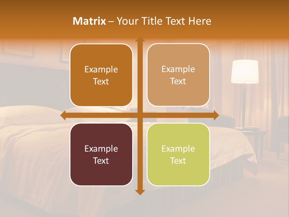 Comforter Hotel Room Hotel PowerPoint Template