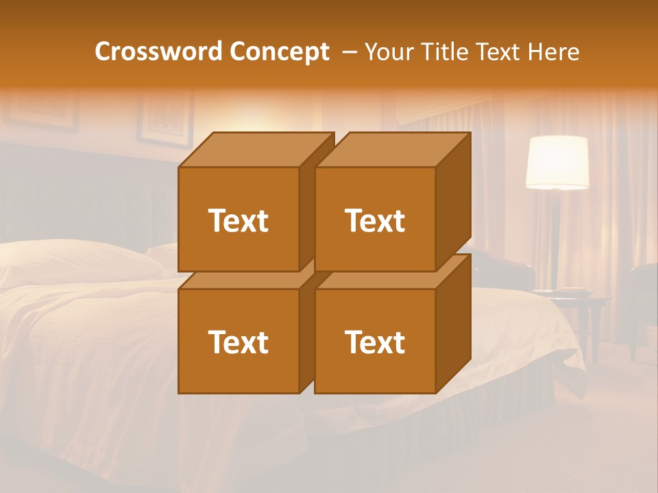 Comforter Hotel Room Hotel PowerPoint Template