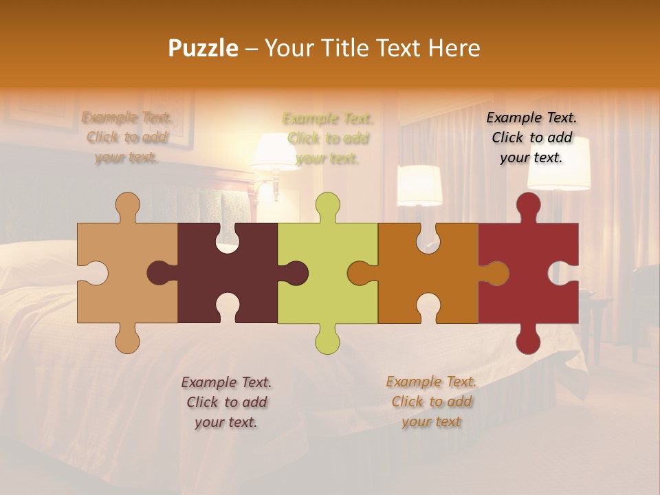 Comforter Hotel Room Hotel PowerPoint Template