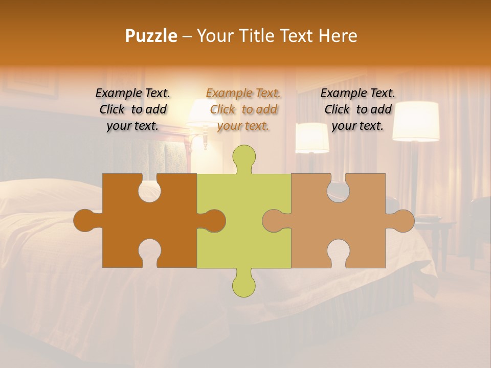 Comforter Hotel Room Hotel PowerPoint Template