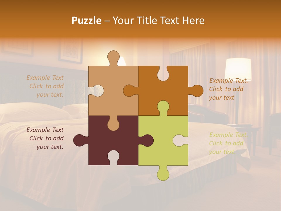 Comforter Hotel Room Hotel PowerPoint Template