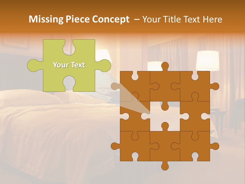 Comforter Hotel Room Hotel PowerPoint Template