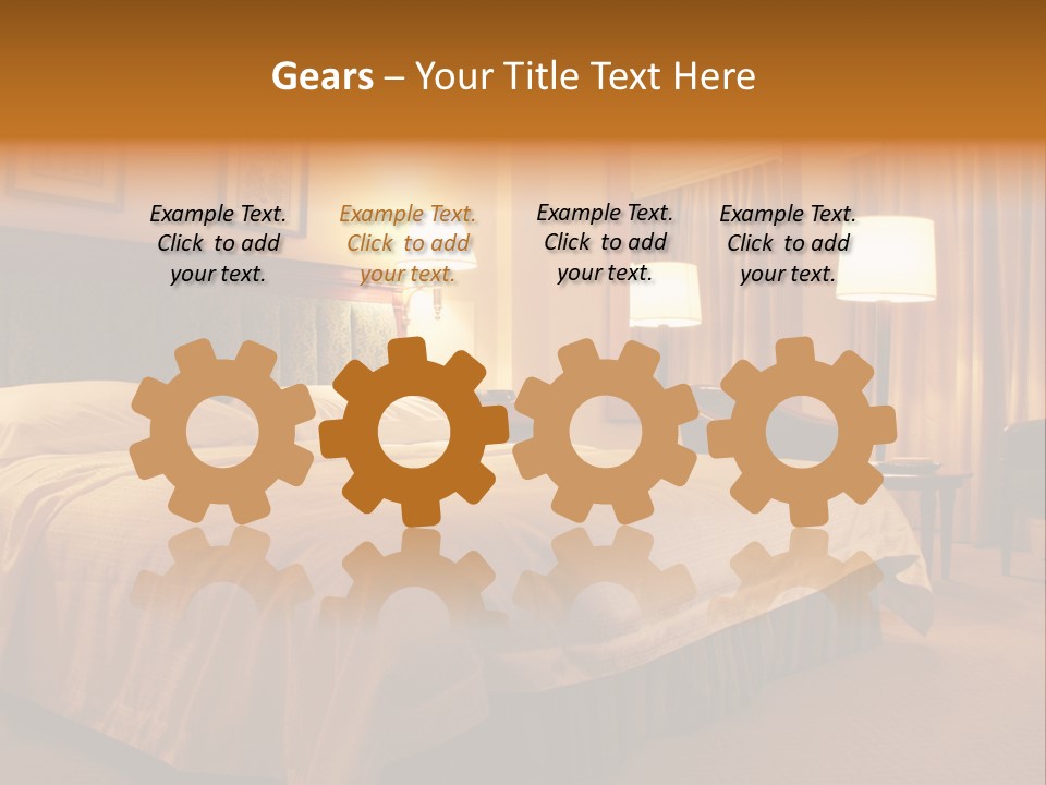 Comforter Hotel Room Hotel PowerPoint Template